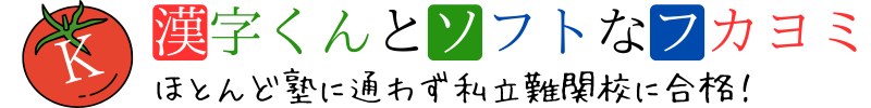 漢字くんとソフトなフカヨミ｜中学受験奮闘記